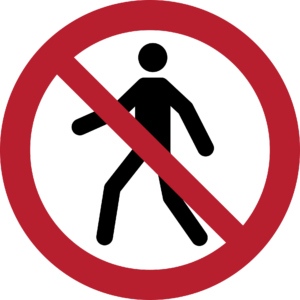 No Thoroughfare Sign (ISO 7010)