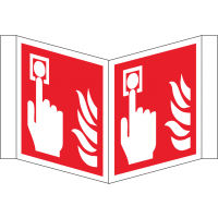 Brandmelder Nase Schild (ISO 7010) zur Wandmontage